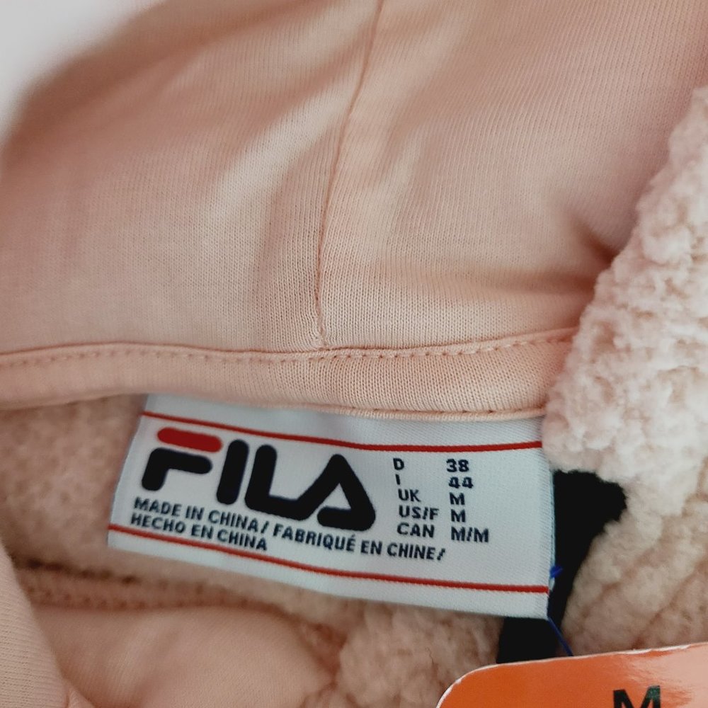 Fila Josephine Sherpa Pullover Hoodie Jacket - Picture 7 of 8